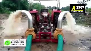 6X6 DOUBLE WATER PUMP BELT OPERATED BY TRACTOR | 📱 09574962678 - 09374179133