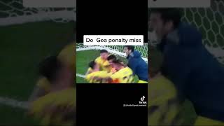 De Gea Misses Penalty In The Europa League Final | #shorts #degea #manunited