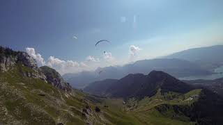 cadeau de départ à la retraite! Superbe vol en parapente, col de la Feclaz