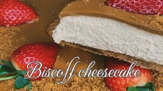 Biscoff cheesecake, quick and simple recipe. Biscoff kremo pyragas