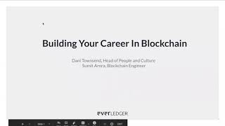 Building your Career in Blockchain