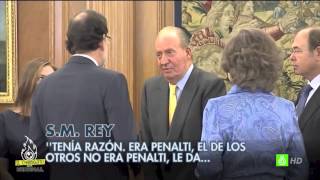 Rajoy y el Rey hablan sobre el partido frente a Chile