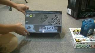 Corsair HX750 Power Supply Quick look & Unboxing  The Tech Source