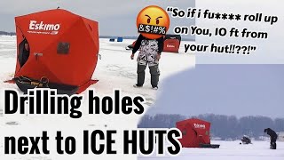 ICE FISHING PRANK!!- On Ice FUNNY/ANGRY REACTIONS