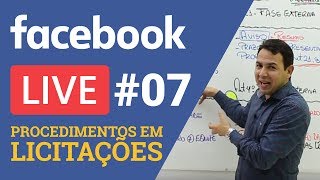 Live #07 - Procedimentos em Licitações