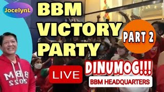 BBM VICTORY PARTY| BBM HEADQUARTERS LIVE PART 2 #BBMHEADQUARTERS