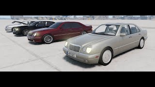 BeamNG DriveV Mercedes Benz w210 E-Klasse 200 and AMG Versions Crashtest+ Downloadlink