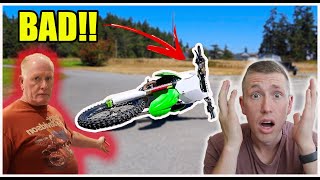 My Dad Broke My Dirt Bike! (Totaled?)