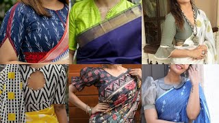 Simple cotton saree blouse design|Simple saree blouse design 2023