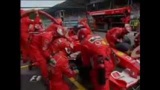 Michael Schumacher Pit Stop Fire