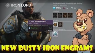 destiny dusty iron engrams and old skool perks rise of iron