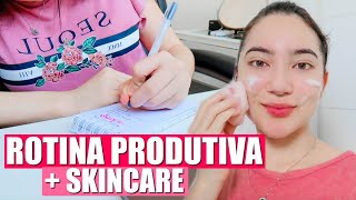 ROTINA PRODUTIVA NA QUARENTENA + SKINCARE MATINAL! 💕