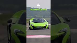 Top 10 fastest street legal cars on the top gear Lap! #shorts #topgear #viral #tiktokvideo