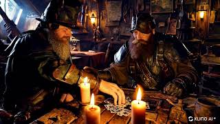 Playing cards at the tavern