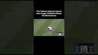 The New York Stankees played a typical beer league inning in the World Series 🤣🤣🤣🤣🤣😷