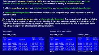 SQL 143 Database, Normalizing, Second Normal Form