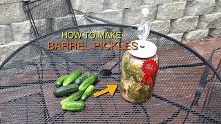 How to Make Barrel Pickles