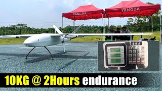 2 hours 10KG payload! New endurance record for Sky Whale electric heavy lift VTOL