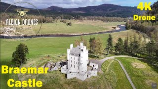 Spring Flowers at Braemar Castle, Aberdeenshire, Scotland - DJI AIR3 4K