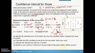 10.3 Confidence Intervals with slope