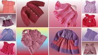 Baby Girl Cardigan And FROCKS  Knitting Tutorial