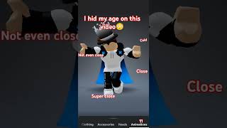 I hid my age on this video😲#shorts #roblox