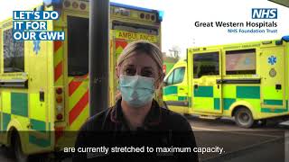 Our urgent and emergency services are extremely busy - A message from ED Matron, Natalie Lawrence