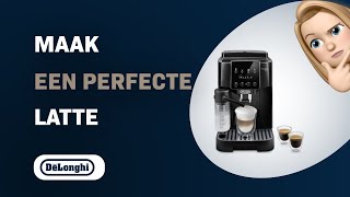 Hoe maak je een perfecte latte met je DeLonghi Magnifica Start ECAM220.60.B koffiemachine?