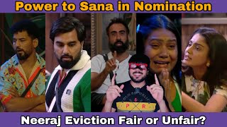 Bigg Boss ott 3 EP 5 Review Neeraj Eviction Fair or Unfair? Power to Sana in Nomination