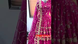 Designer lehenga frock #indianlehengacollection #bridallehenga #pinklahunga #shorts #trending #viral