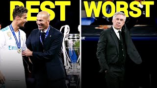 BEST Real Madrid Managers From WORST TO BEST - (2013-2024)