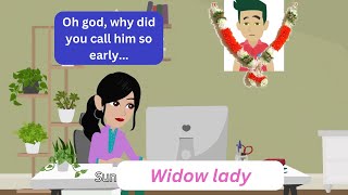 Widow lady part(1-4)| Learn English through story | Subtitle | Improve English | Animation story