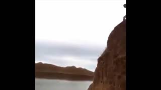 Guy falls of cliff