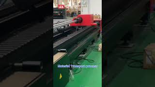 Laser cutting machine equipped with automatic material transfer #machine #sheetmetal  #lasercutting