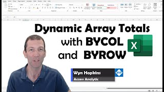 Excel Dynamic Array Totals