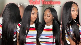 Yaki is the most NATURAL looking texture PERIOD! Glueless byebye knots wig install ft. Unice hair