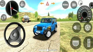 New Blue Thar Roxx Car Driving 🔥 Indian Car Simulator 3D !! Gadi wala game !! Android Gameplay