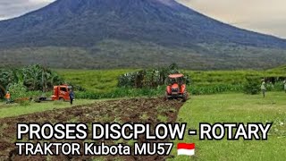 IMPLEMENT DISCPLOW & ROTARY - Cek hasil TRAKTOR Kubota mu5702 [ CV. Argo Jaya ]