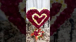 Heart Of Flower | Lovely Heart Made by Flower #reels #hearttouching #viral #youtubeshorts