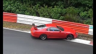 Highlights Touristenfahrten Nordschleife 2.7.17 CRASH, Almost Crash, Flames, Lucky Driver