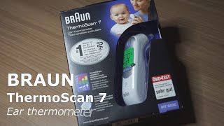 Braun ThermoScan 7 Infrarot Ohrthermometer IRT6520 für Babys, Kinder, Erwachsene - unboxing