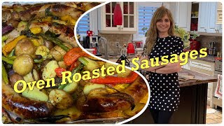 Amazing Oven-Roasted Sausages with Vegetables and Herbs | Perfect Recipe for a Family Dinner