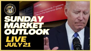 Sunday Market Outlook | 7/21/2024 | Joe Biden Drops OUT, Global Tech Outage was Intentional??