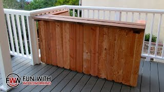 Project - Build a rustic outdoor bar out of 2x4's and cedar fence pickets