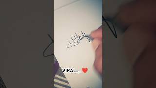 Simple Signature.. ❤️ #trending #signature #viral #shorts