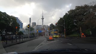 Northshore to CBD via Auckland bridge in Heavy Wind 80 kmph extreme weather