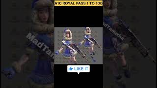 A10 ROYAL PASS 1 TO 100 REWARDS 😍 @JNGAMINGLIVE #shorts #pubgmobile #bgmishorts #viralshort