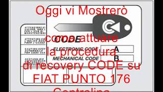 Recovery Code IAW - accendere auto con chiave Scodificata (non riconosciuta)