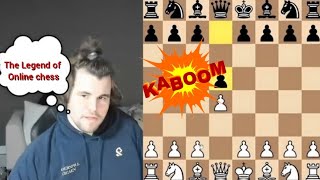 Magnus Carlsen is playing against the legend of Online Chess!