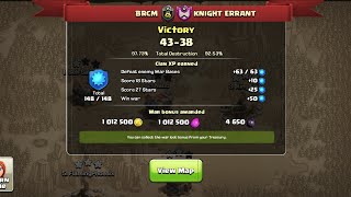 BRCM vs. KNIGHT ERRANT Th 9 and 8 war attacks